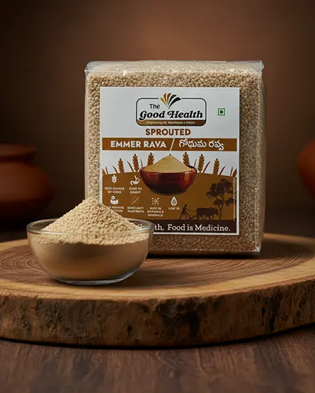 Sprout Activated Emmer Wheat Rava